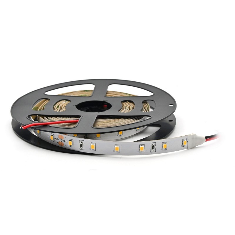 Strip led GRB-60-3528 led mt 4,8w/m  12volt IP20 3000k